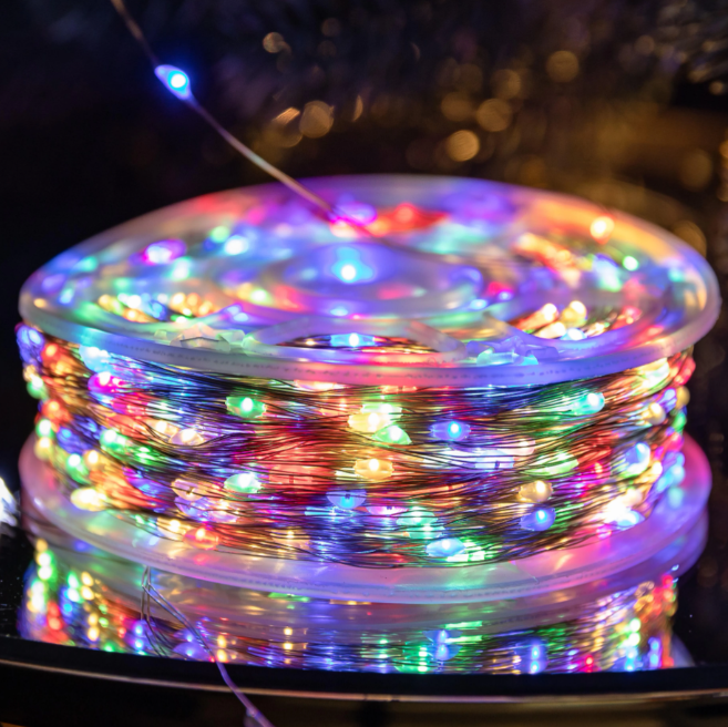 Гирлянда Роса нить с пультом 2000 LED 200 м от сети Разноцветный - фото 1 Гирлянда Роса нить с пультом 2000 LED 200 м от сети Разноцветный - фото 1