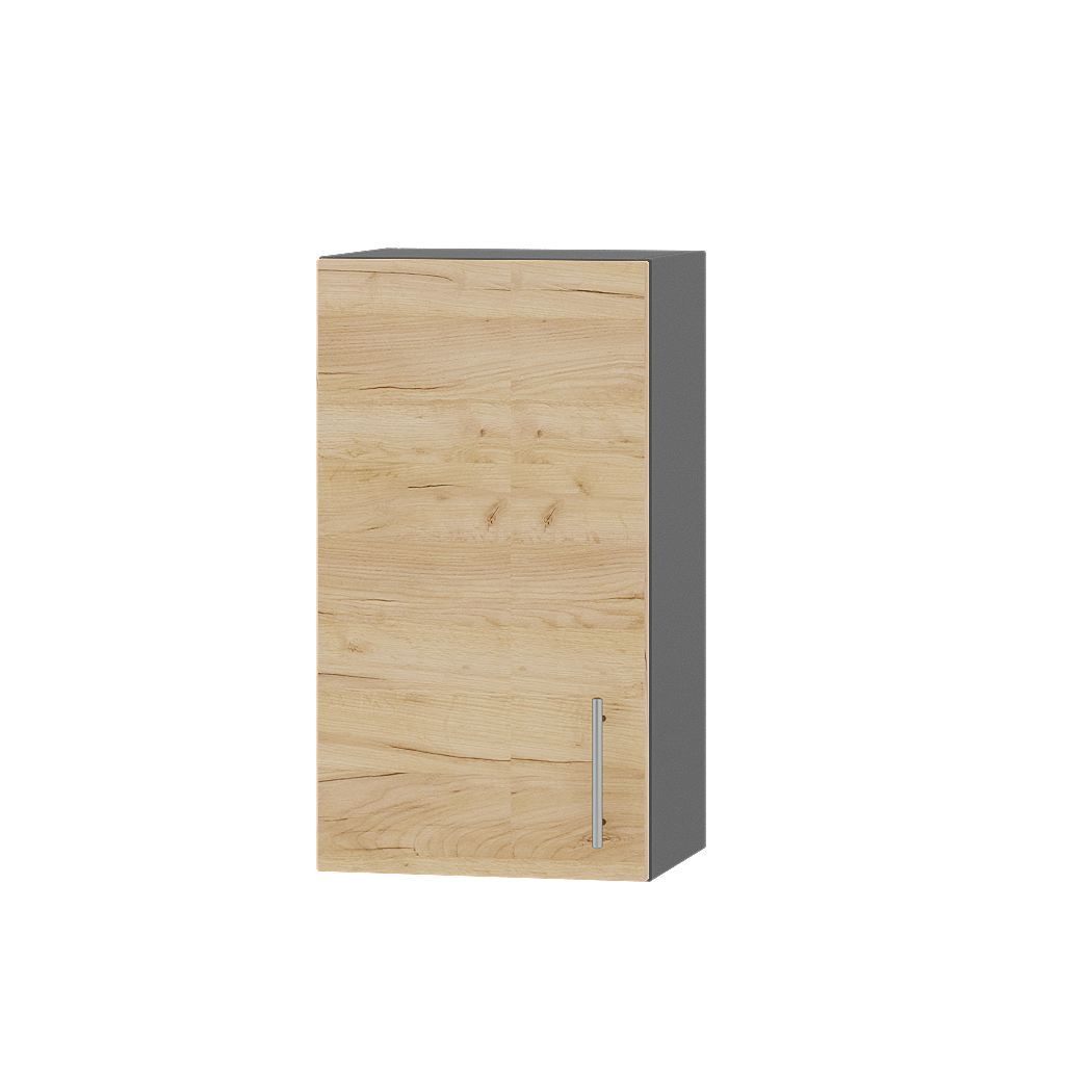 Шкаф верхний Эверест Оптима модуль Верх В01-400 40х30х72 см Дуб крафт золотой/Антрацит (05915)