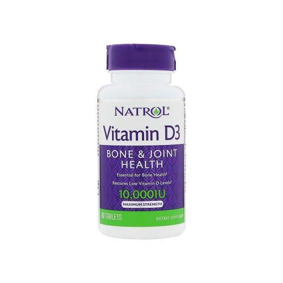 Вітамін D Natrol Vitamin D3 10 000 IU 60 Tabs