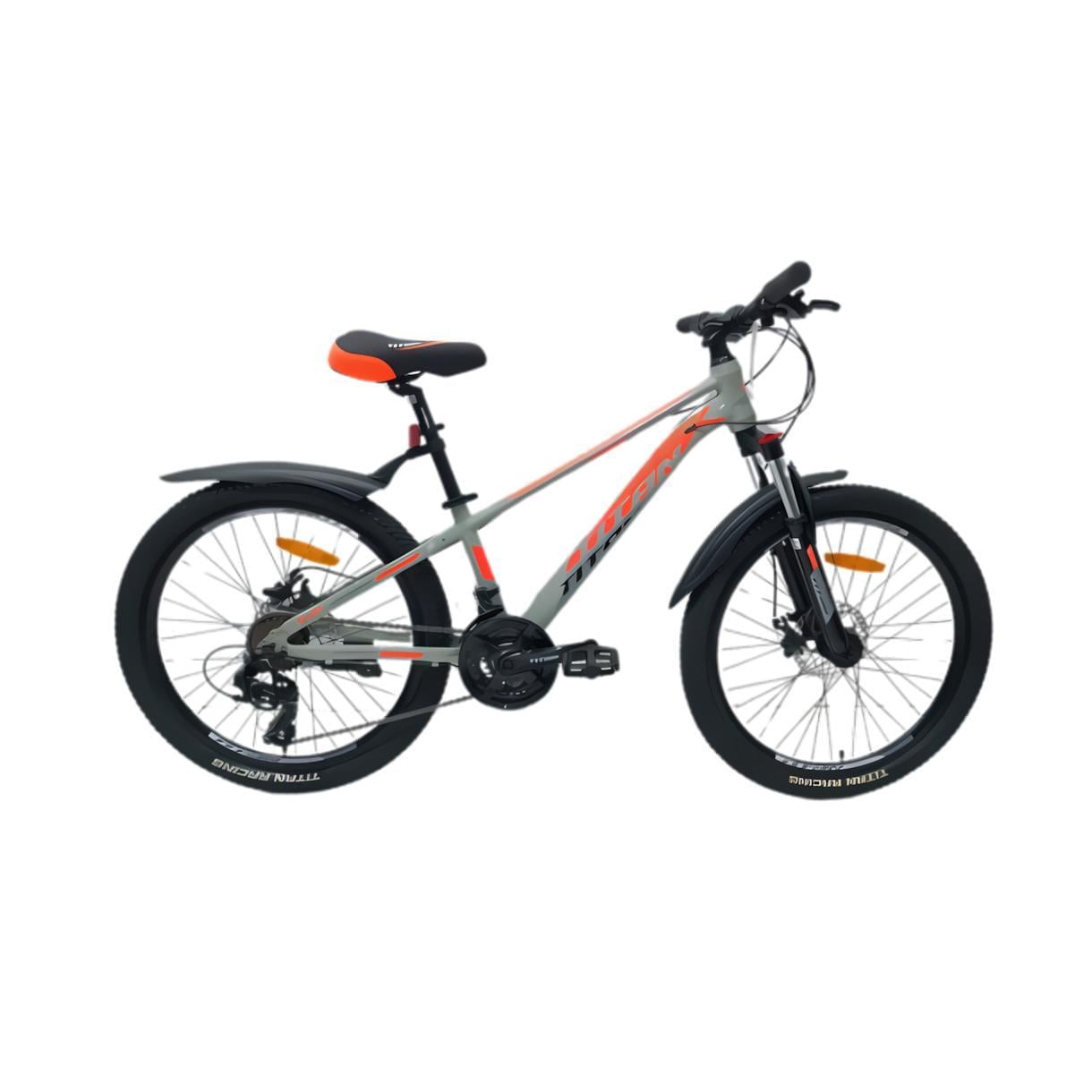 Велосипед Titan Arena 24" 12" Сірий/Помаранчевий (376)