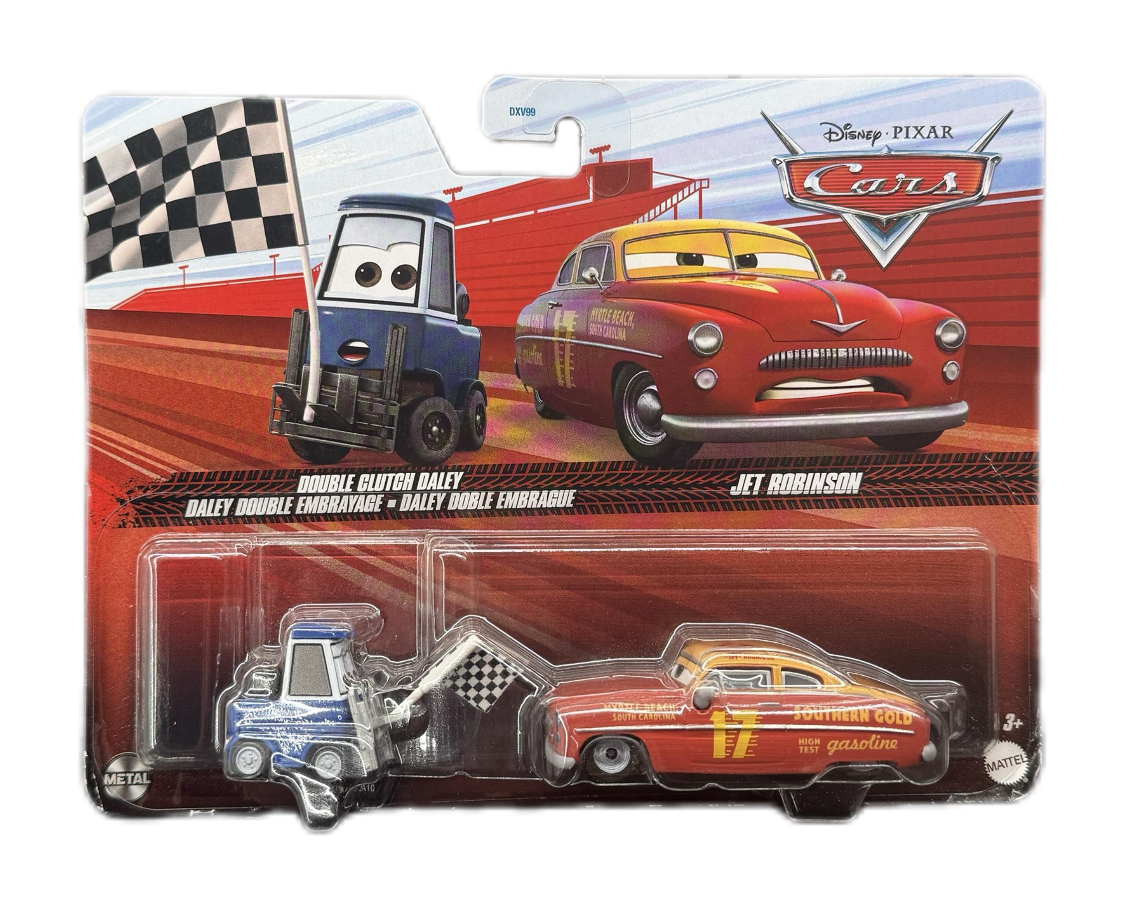 Набор игрушечных машинок Тачки Mattel Disney Pixar Cars Double Glutch Daley и Jet Robinson