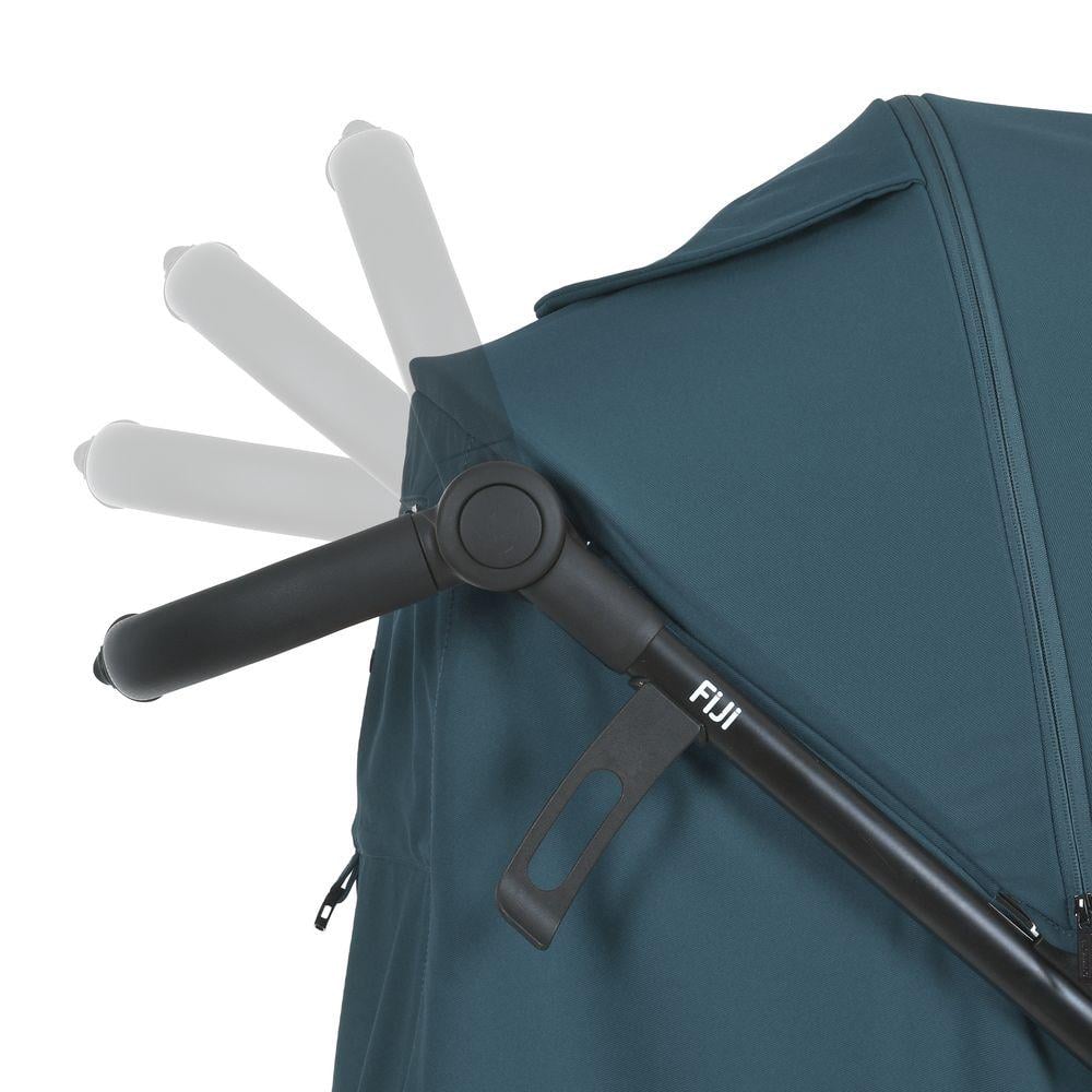 Коляска детская El Camino FIJI Lagoon Blue прогулочная с москитной сеткой и чехлом на ножки Зеленый (ME 1113-2) - фото 7