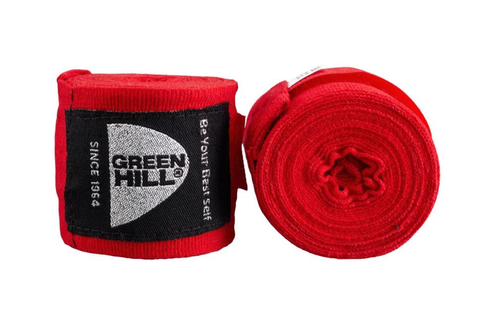 Бинти боксерські Green Hill BC-6232 еластичні 3,5 м Червоний (8585053829842)
