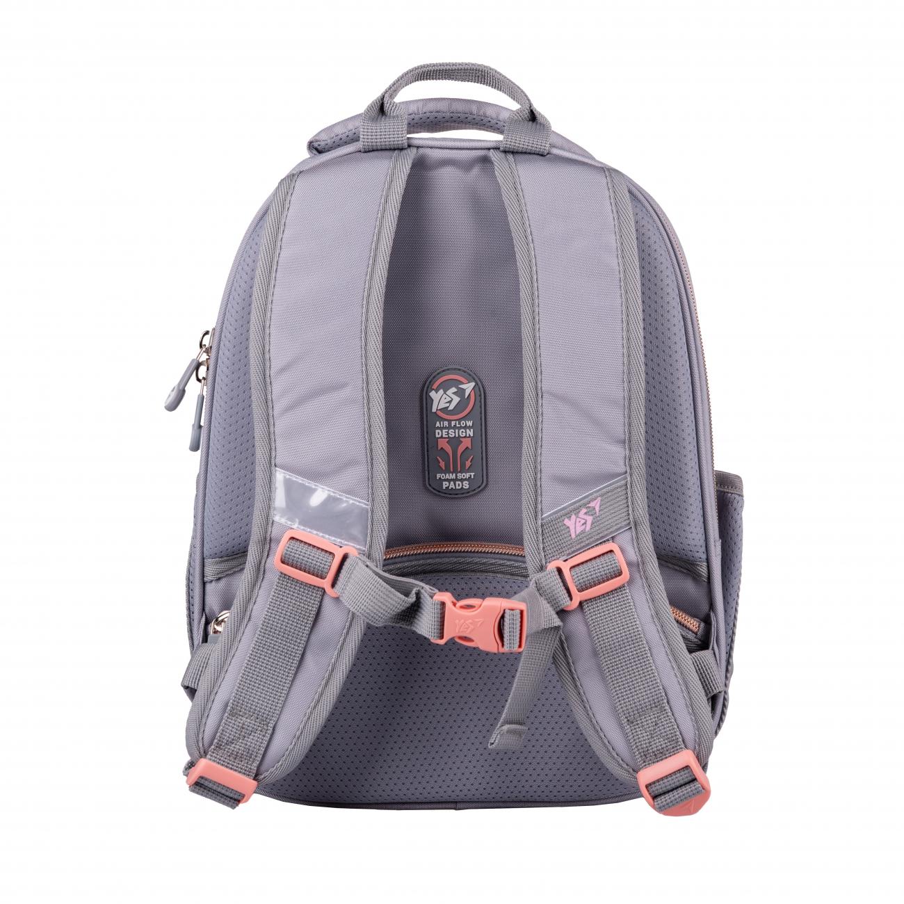 Школьный рюкзак YES With Love H-100 каркасный с ортопедической спинкой (559840/995071) - фото 5