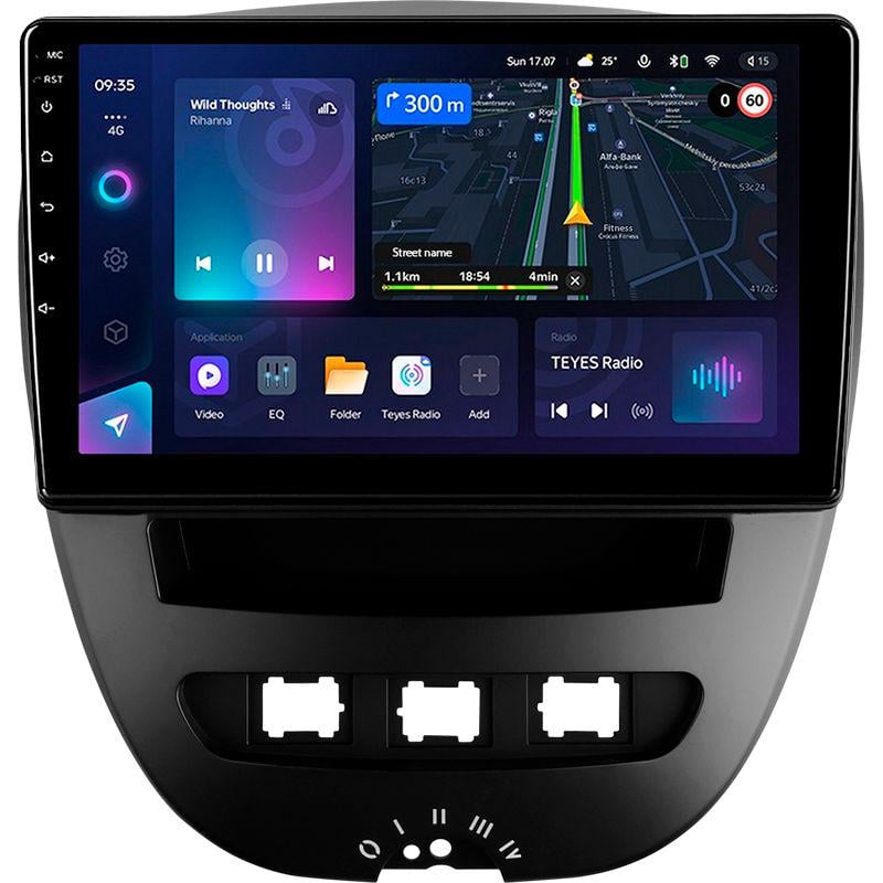 Магнитола штатная Teyes CC3L 4/32 GB для Peugeot 107 Toyota Aygo 2005-2014 г. 9" (AR-82211)
