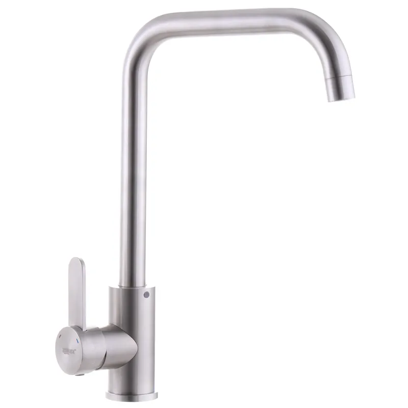 Смеситель для кухни Zerix SAS-011G из нержавеющей стали (ZX3111)