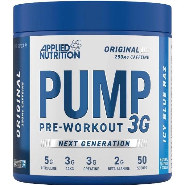 Комплекс до тренировки Applied Nutrition Pump 3g Icy Blue Raz 375 г 50 порций (000021823)
