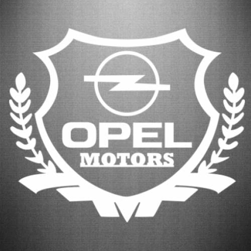 Наклейка Opel Motors 30x24,7 см Белый (21562528)