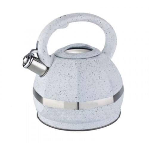 Чайник зі свистком для індукційної плити Edenberg EB-2475 з нержавіючої сталі 3 л Білий (2530556651) - фото 1 Чайник зі свистком для індукційної плити Edenberg EB-2475 з нержавіючої сталі 3 л Білий (2530556651) - фото 1