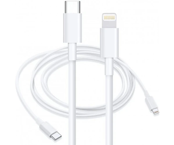 Кабель USB Type-C to Lightning 1 м White
