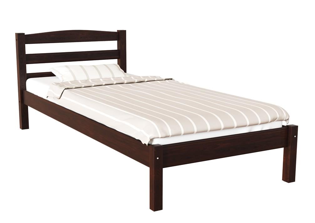 Односпальная деревянная кровать Скиф Л-130 80х190 см Орех (27477476)