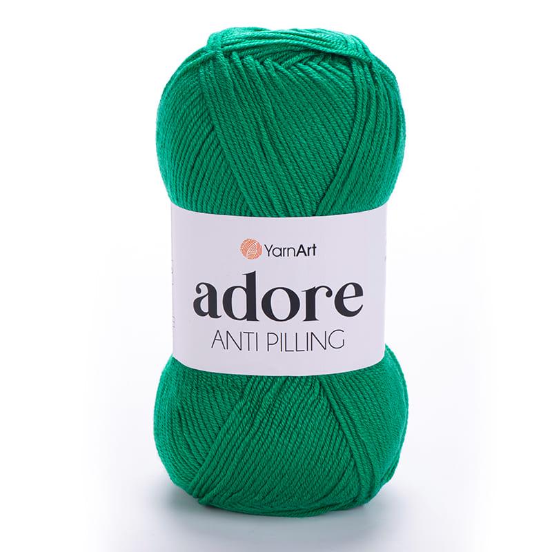 Пряжа YarnArt Adore 370 Зеленый