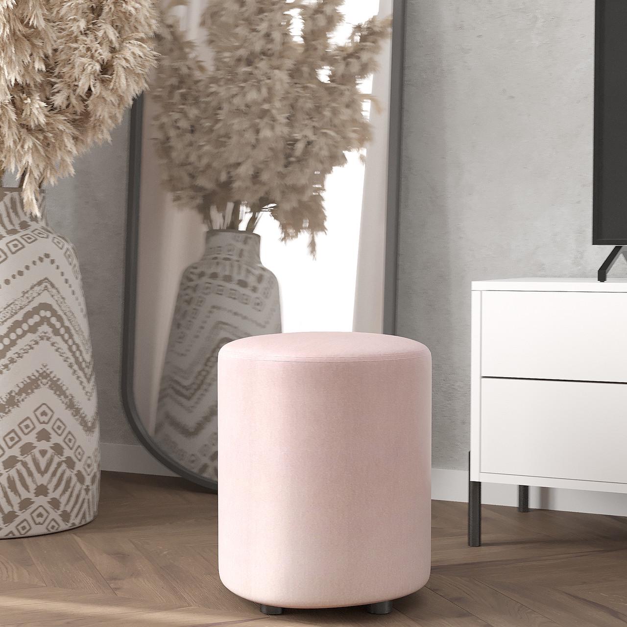Пуф на маленьких ножках 420х350 мм Розовый (28575369)
