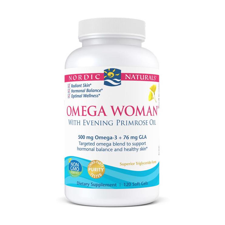 Омега жирные кислоты для женщин Nordic Naturals Omega Woman 120 капс. (19000-01)
