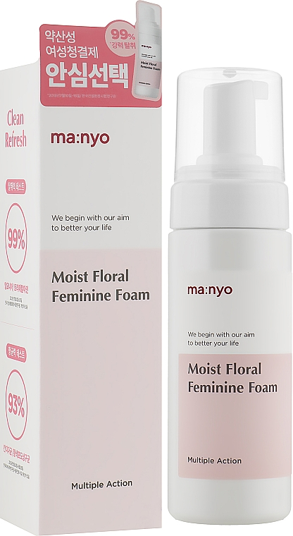 Пенка для интимной гигиены увлажняющая Manyo Moist Floral Feminine Foam 150 мл (15188055) Пенка для интимной гигиены увлажняющая Manyo Moist Floral Feminine Foam 150 мл (15188055)