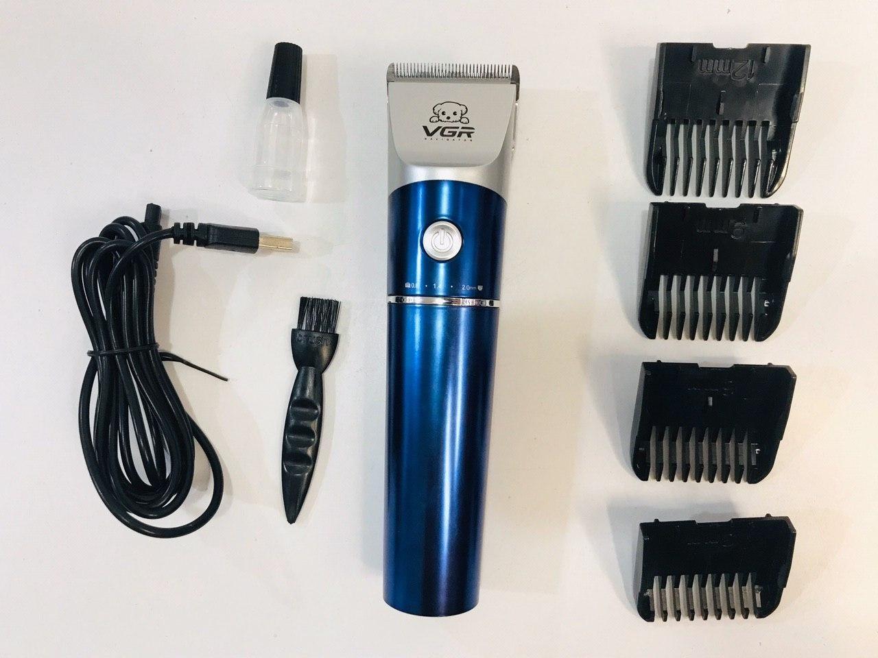 Машинка для стрижки собак та котів акумуляторний VGR V-098 Синій - фото 14 Машинка для стрижки собак та котів акумуляторний VGR V-098 Синій - фото 14