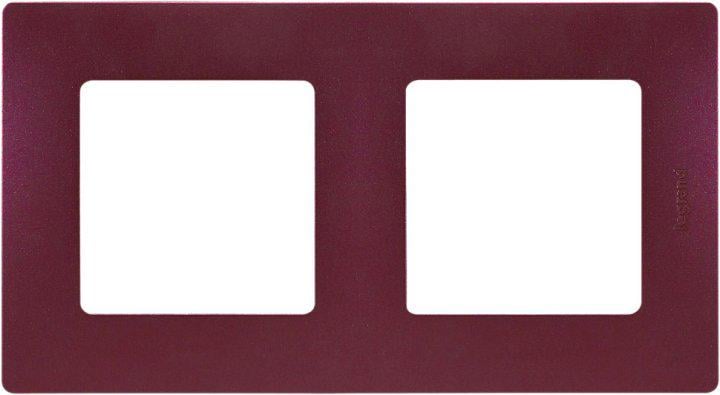 Рамка 2 поста Legrand 672562 Etika пластик Сливовый (11585854)