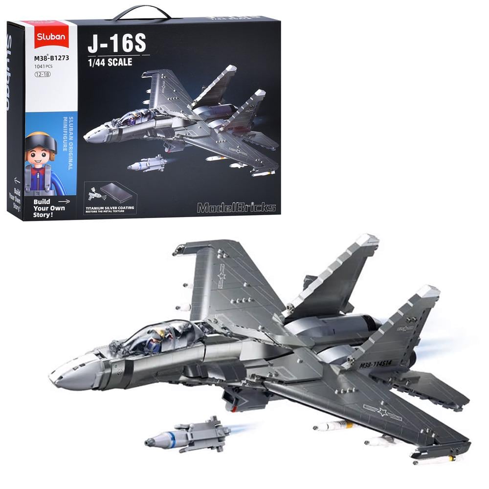 Конструктор военный самолет Sluban 1041 дет. (M38-B1273)