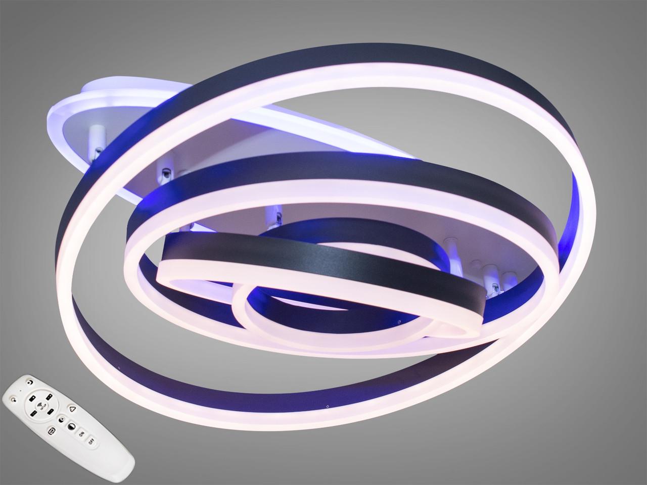 Люстра потолочная с диммером LED 7005/4BK 3col dim (2437589153)