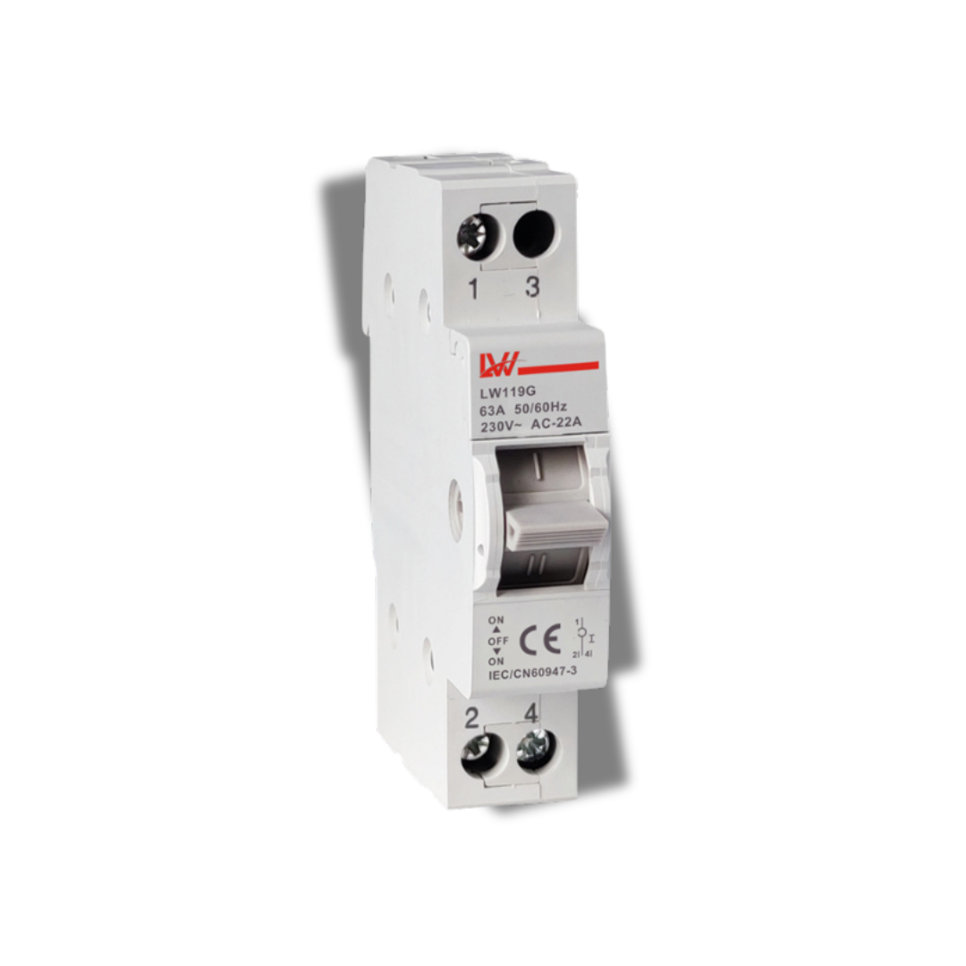 Переключатель нагрузки трехпозиционный 1Р 63A (30633203)