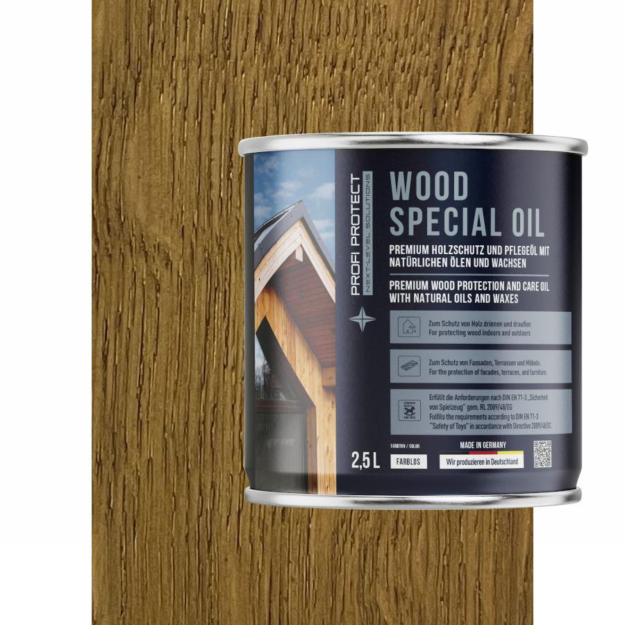 Олія для терасної дошки ProfiProtect Wood Special Oil з воском 2,5 л Amber eiche (24644625)