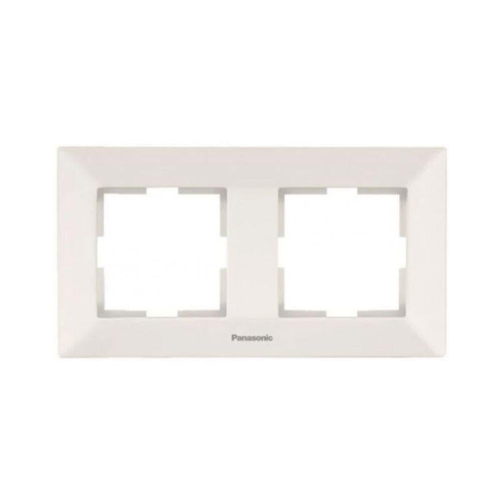Рамка Panasonic Arkedia Slim 2-ая горизонтальная Кремовый (13628-е)