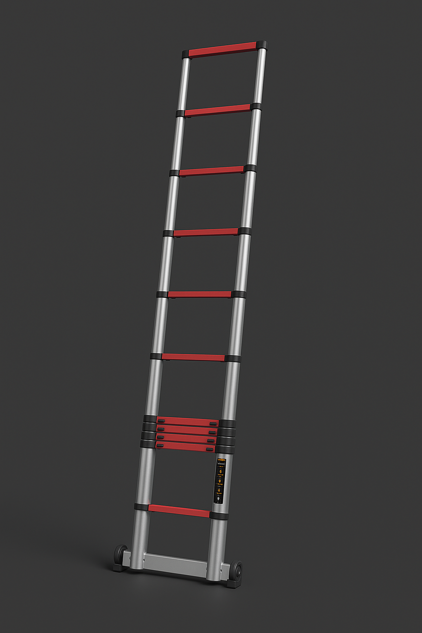 Драбина телескопічна алюмінієва 4,6 м - фото 3 Драбина телескопічна алюмінієва 4,6 м - фото 3