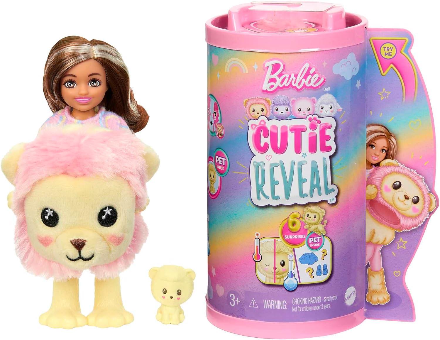 Лялька Barbie Cutie Reveal Chelsea Doll Lion Plush Costume