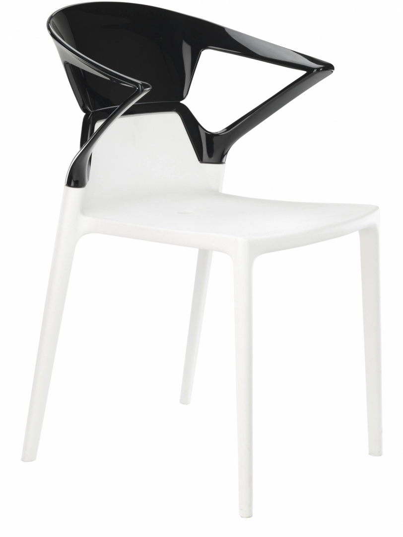 Кресло Litolan Papatya Ego-K Белое сидение Прозрачно-черный (DR002033)