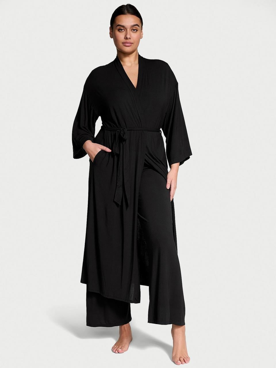 Пижама женская 3в1 Victoria's Secret SoSoft Modal 3-Piece Set XL/XXL Черный (3017799911)