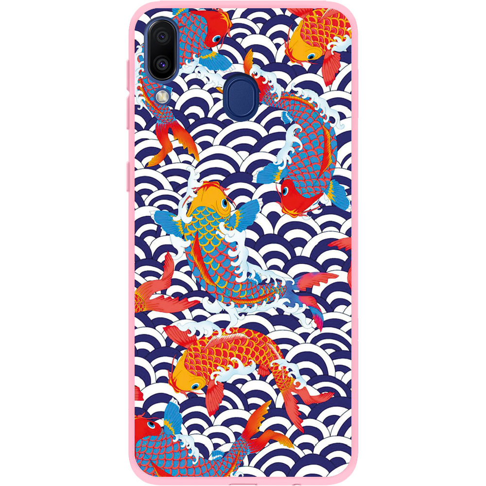 Чехол Boxface Samsung M205 Galaxy M20 Koi Fish Розовый силикон (36205-up2477-43046)