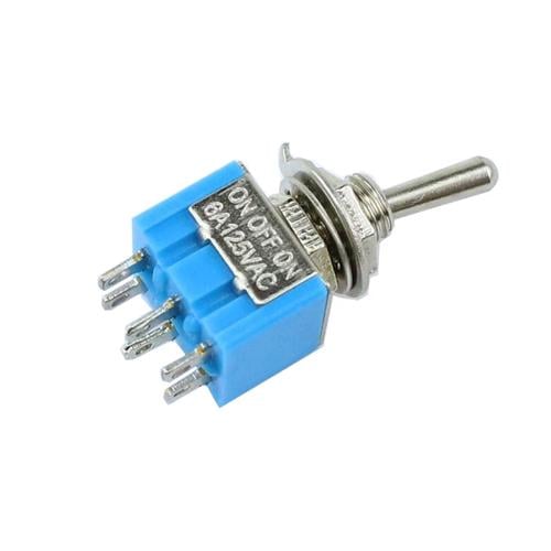 Тумблер питания MTS-203 250 В 3А ON-OFF-ON Silver (967204) Тумблер питания MTS-203 250 В 3А ON-OFF-ON Silver (967204)