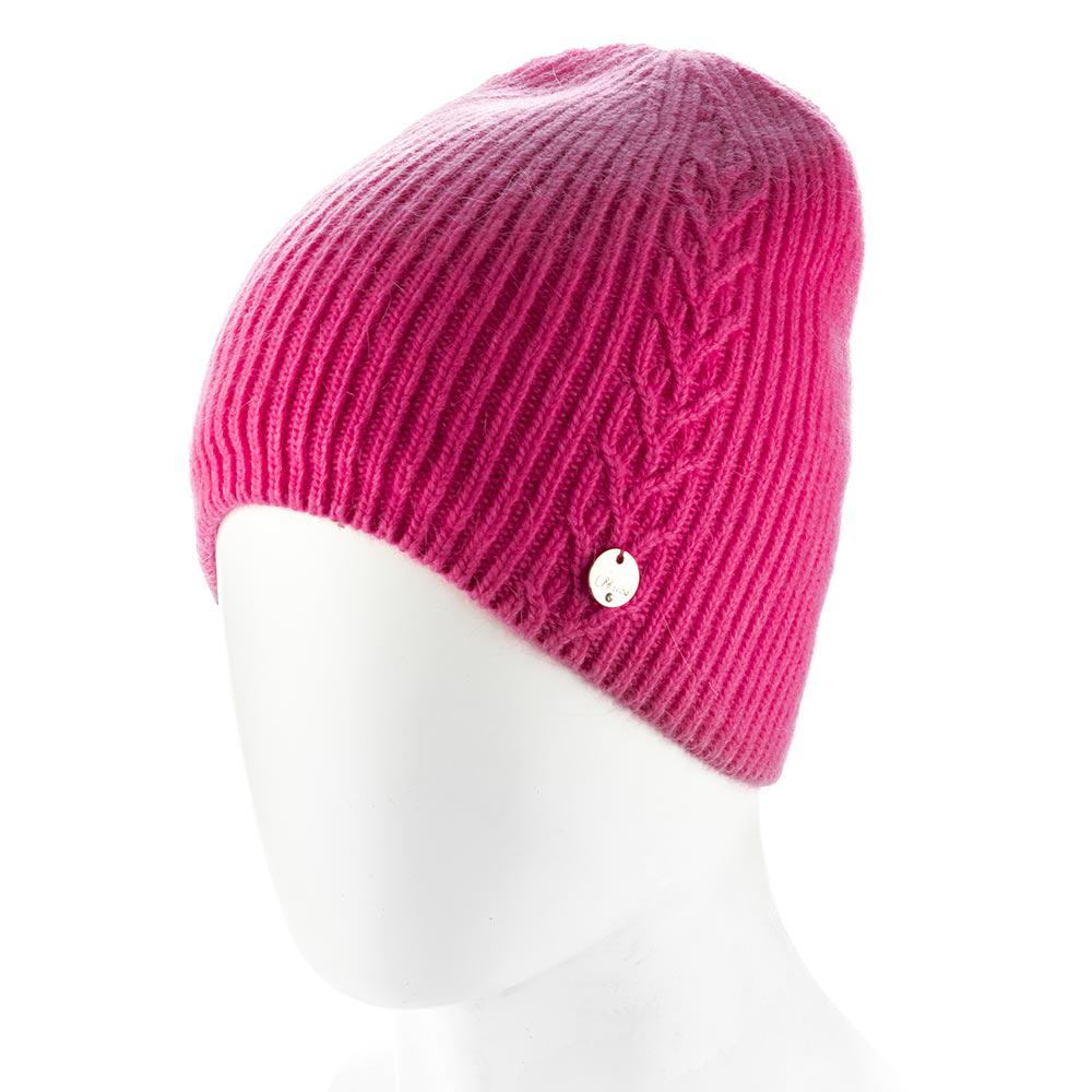 Шапка женская зимняя из ангоры Atrics WH903 с узором без отворота утепленная флисом Малиновый - фото 1 Шапка женская зимняя из ангоры Atrics WH903 с узором без отворота утепленная флисом Малиновый - фото 1