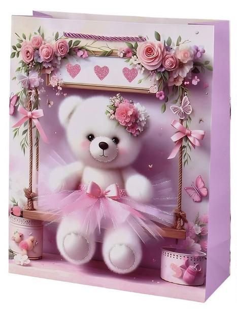 Пакет подарочный бумажный R98406-L Teddy 30х41,5х12 см