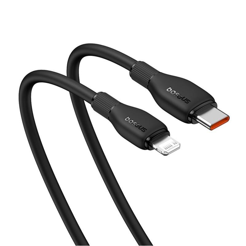 Кабель для зарядки і передачі даних BASEUS USB Type-C - Lightning Pudding Series Fast Charging Cable 2м Чорний (P10355701111-01) - фото 3 Кабель для зарядки і передачі даних BASEUS USB Type-C - Lightning Pudding Series Fast Charging Cable 2м Чорний (P10355701111-01) - фото 3