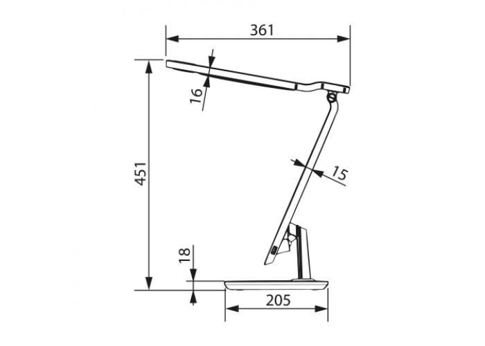 LED-лампа настольная HOROZ ELECTRIC AZRA 10W 3000-6000K 600 Lm 100-240V Черный (049-012-0010-020) - фото 2