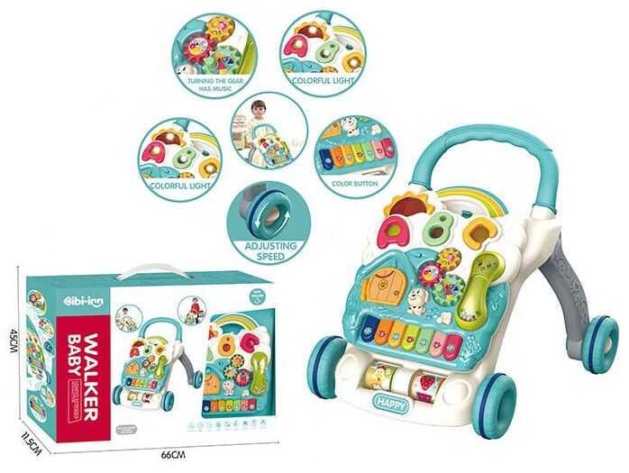 Каталка-ходунки музыкальные детские Bibi-inn Walker Baby 698-60 - фото 5 Каталка-ходунки музыкальные детские Bibi-inn Walker Baby 698-60 - фото 5