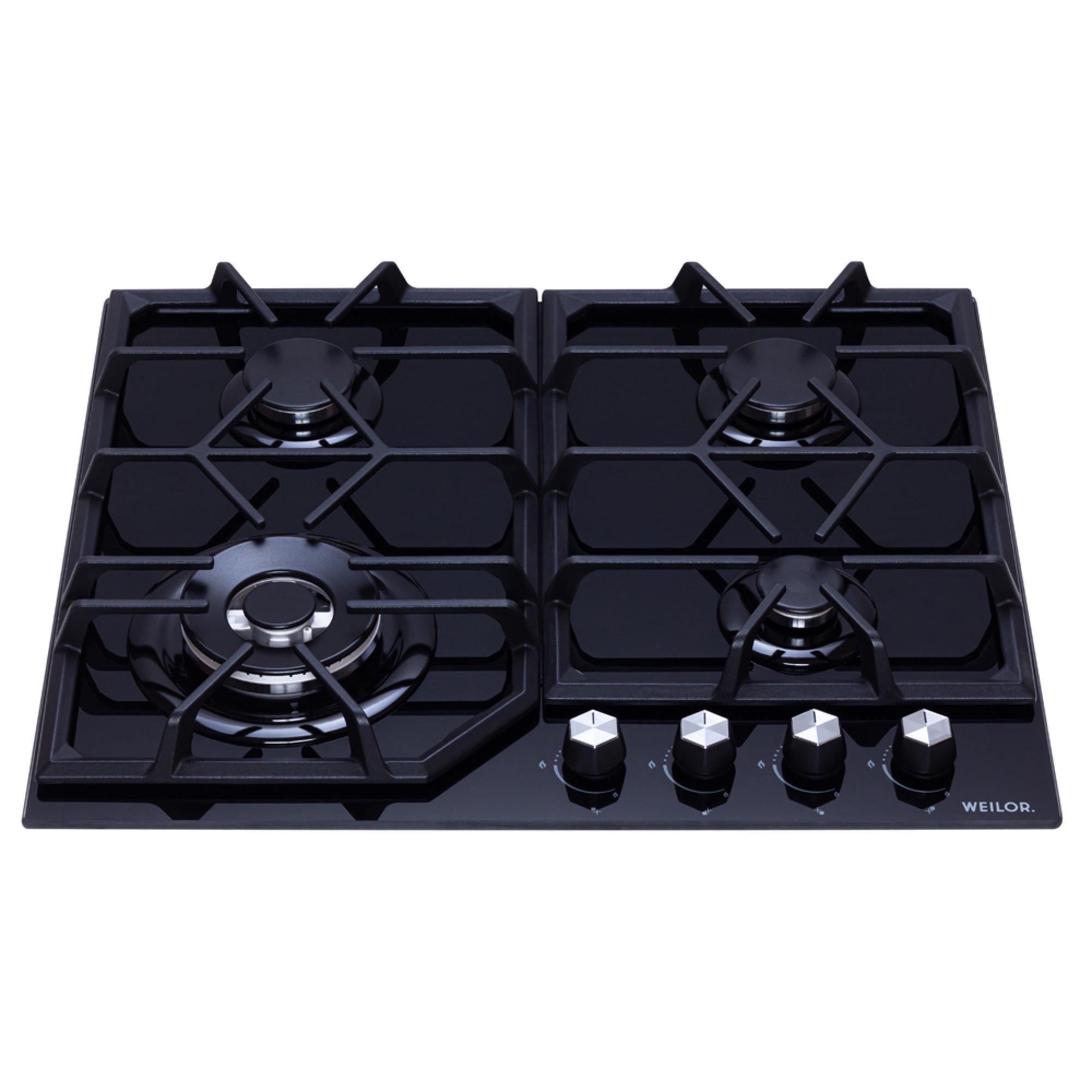 Поверхность варочная газовая WEILOR GG W 604 BL - фото 2 Поверхность варочная газовая WEILOR GG W 604 BL - фото 2