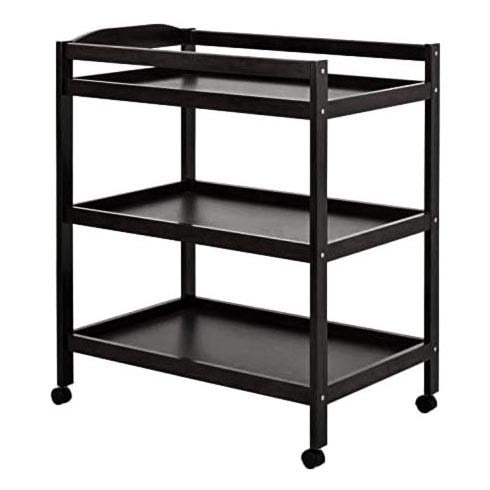 Этажерка для ванной из дерева на колесиках Дрибл Венге (АБТ-008712)