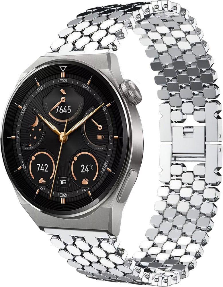 Браслет металлический Scaly для Huawei Watch GT3 Pro 46 мм Silver (37318-59) Браслет металлический Scaly для Huawei Watch GT3 Pro 46 мм Silver (37318-59)