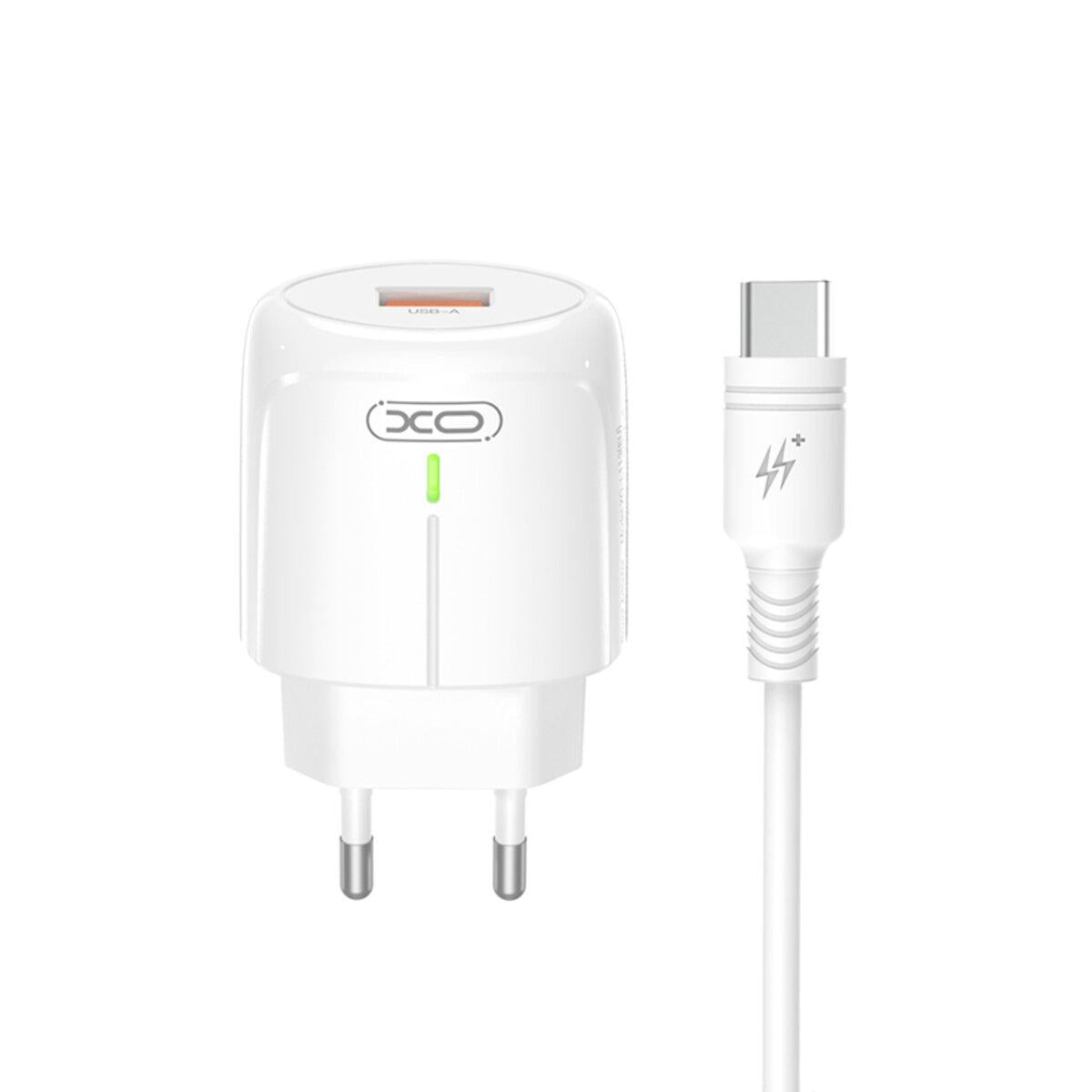 Зарядное устройство Xo L112 QC18 W/Type-c кабель Белый Зарядное устройство Xo L112 QC18 W/Type-c кабель Белый