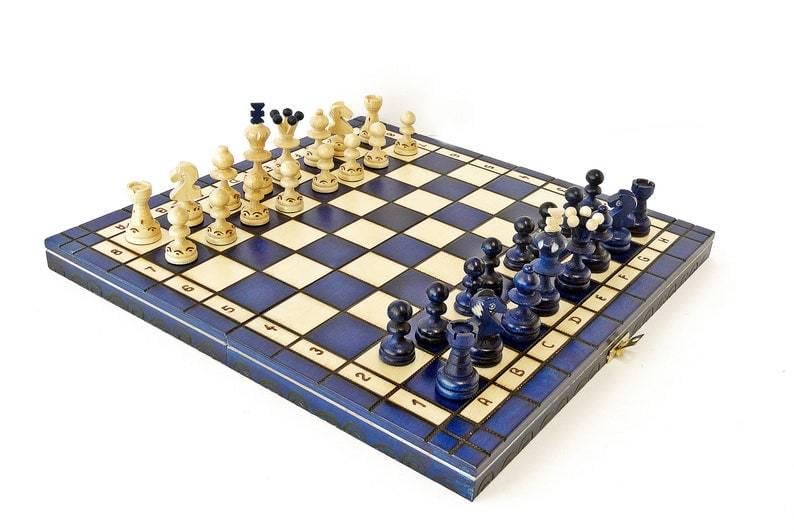 Набор шахмат Жемчужина средняя 35х35 см Синий (Мадон 134А) Набор шахмат Жемчужина средняя 35х35 см Синий (Мадон 134А)