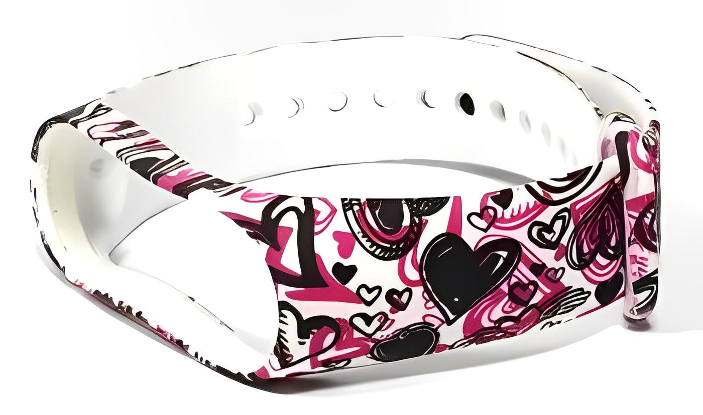 Ремешок для фитнес браслета Xiaomi Mi Band 3 4 Heart