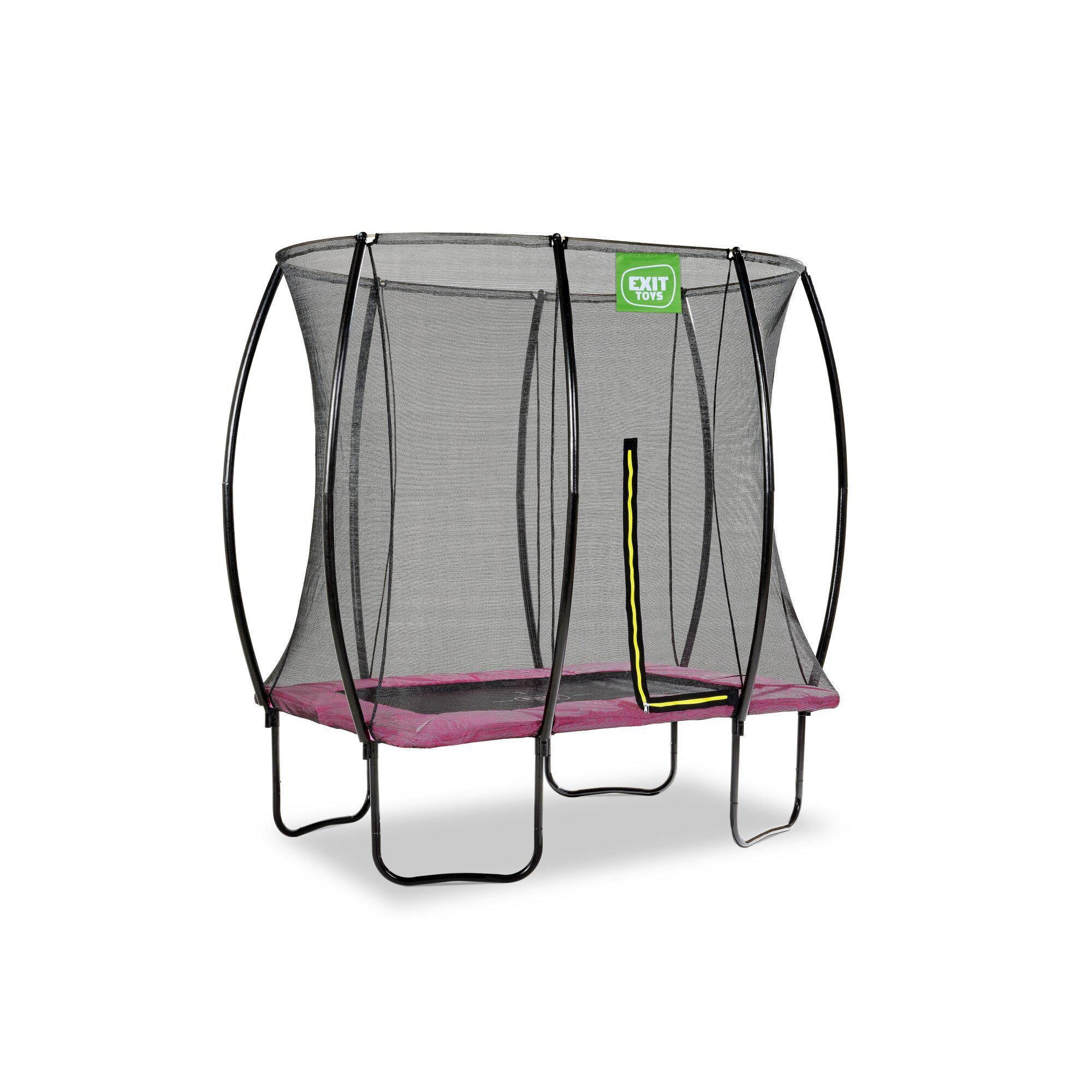 Батут детский усиленный Exit Silhouette 245х254х193 см Розовый (12.93.57.60)