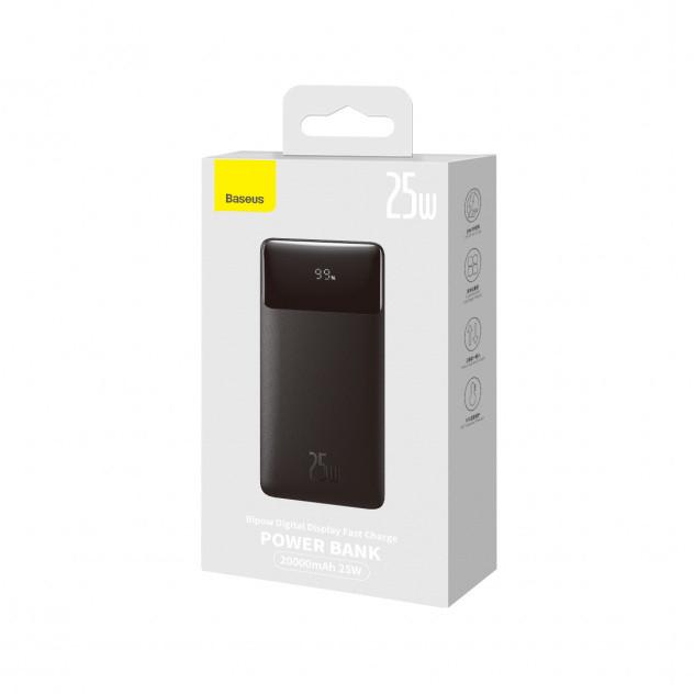 Батарея портативная Baseus Bipow PPBD020301 20000 mAh 25W Black - фото 3