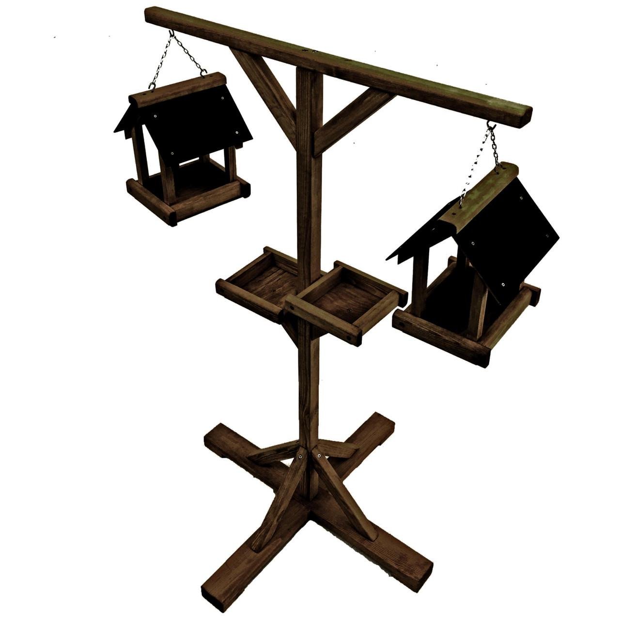 Кормушка на стойке из дерева Пиви Капучино (КСС-000309)