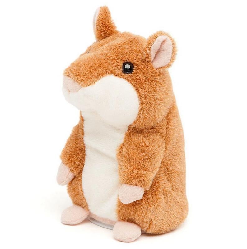 Детская интерактивная мягкая игрушка Говорящий хомяк-повторюшка