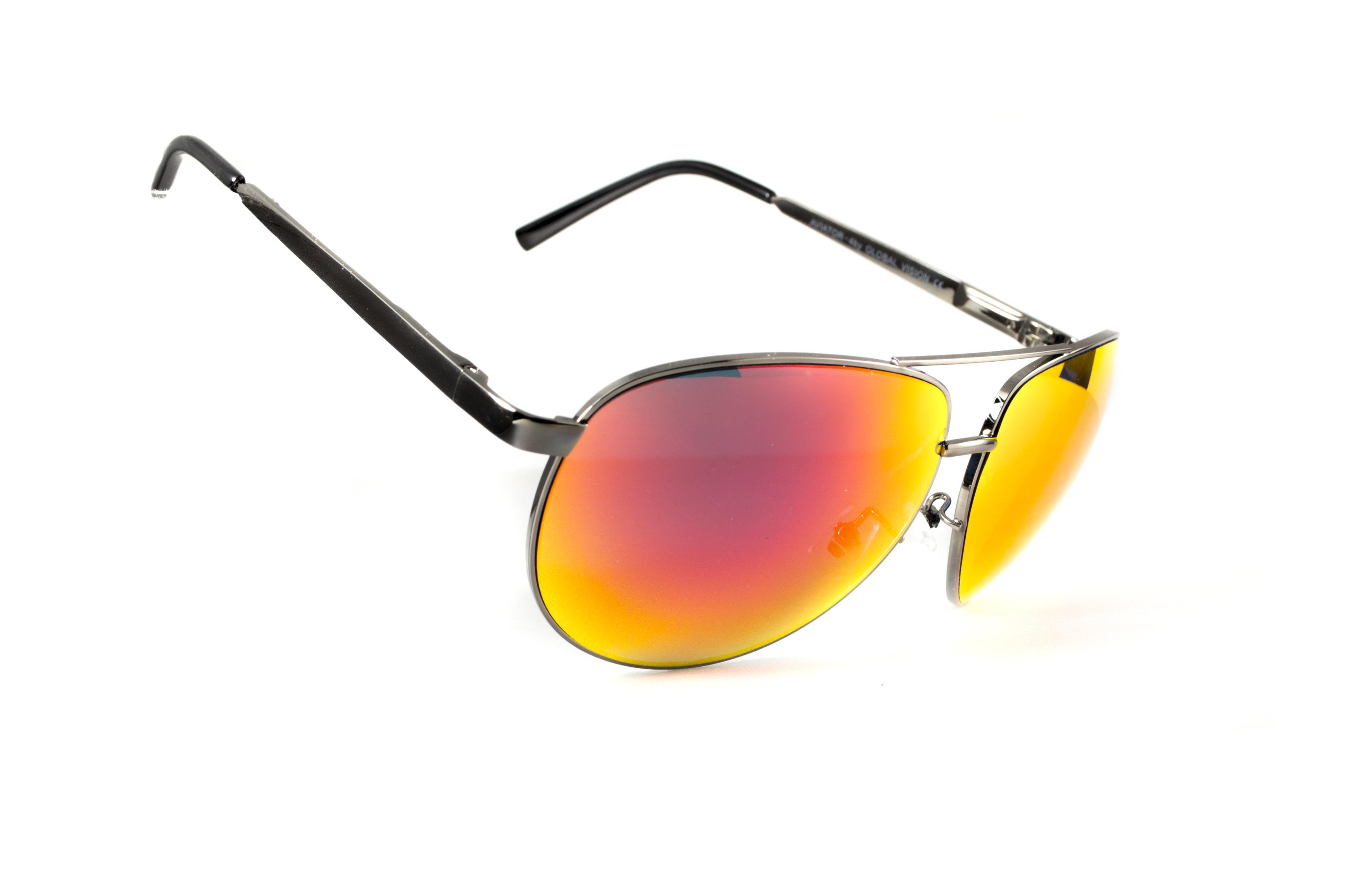 Очки защитные Global Vision Aviator-4 Красный - фото 4