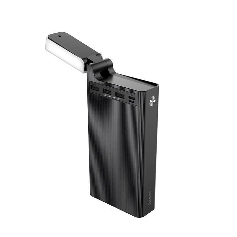 Повербанк Hoco Jove table lamp J62 30000 mAh 4 порта 3 USB и 1 Type-C с лампой Черный (2005104479)