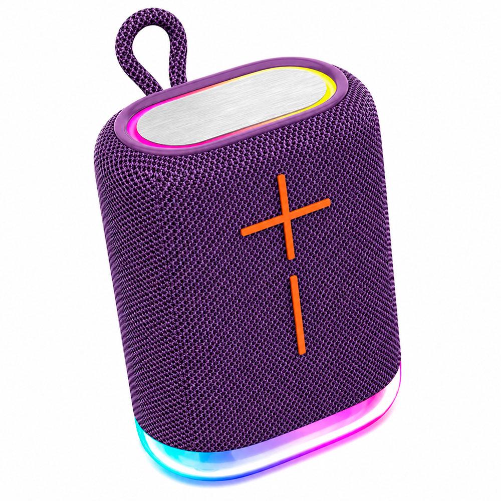 Портативна колонка LOSSO G1 RGB/TWS/USB/TF/AUX/Bluetooth 5.4/акумулятор 1800 mAh Фіолетовий (613041266) Портативна колонка LOSSO G1 RGB/TWS/USB/TF/AUX/Bluetooth 5.4/акумулятор 1800 mAh Фіолетовий (613041266)